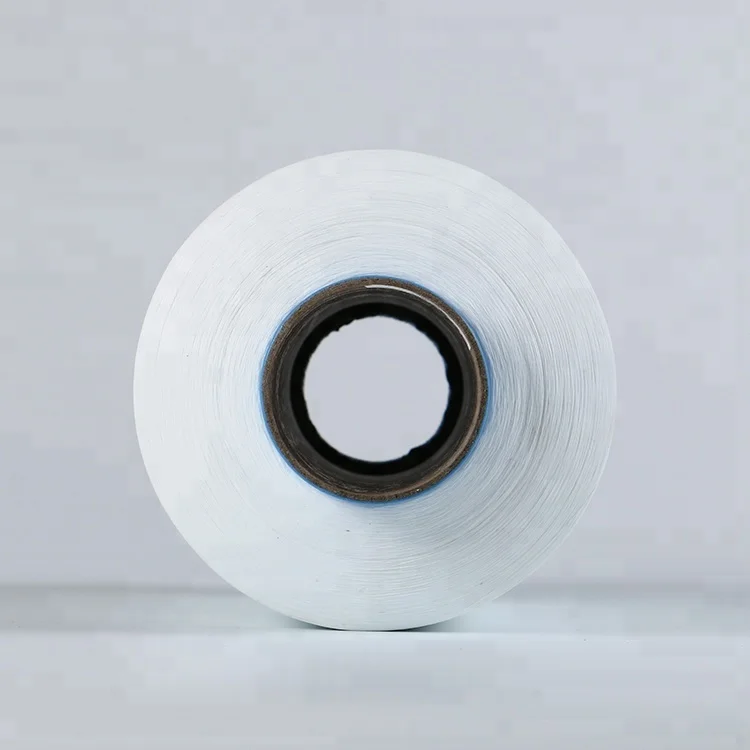 dty 150/48 optical white bleach white 100% polyester filament yarn  polyester twisted yarn polyester yarn 150d 48f dty aa
