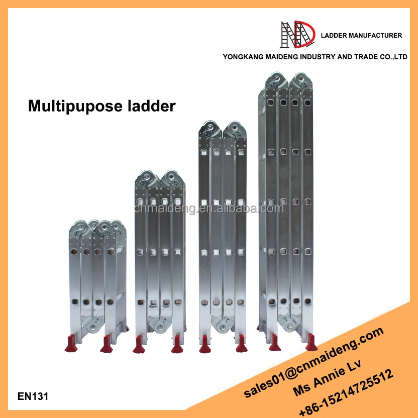 multi purpose ladder with scaffold plates