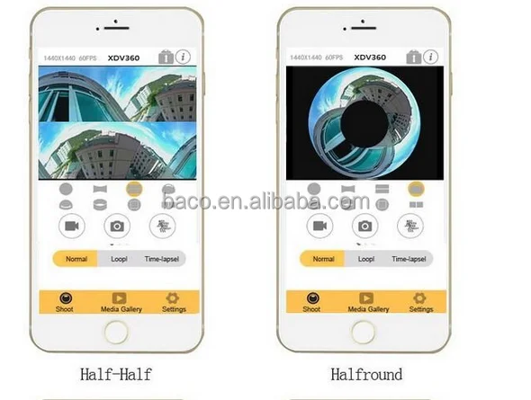 Wholesale  1080P HD 360 Degree V1 Sport Camera dvr 360 action camera