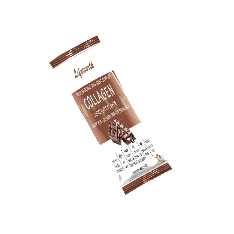 Lifeworth chocolate bovine collagen peptide powder drink