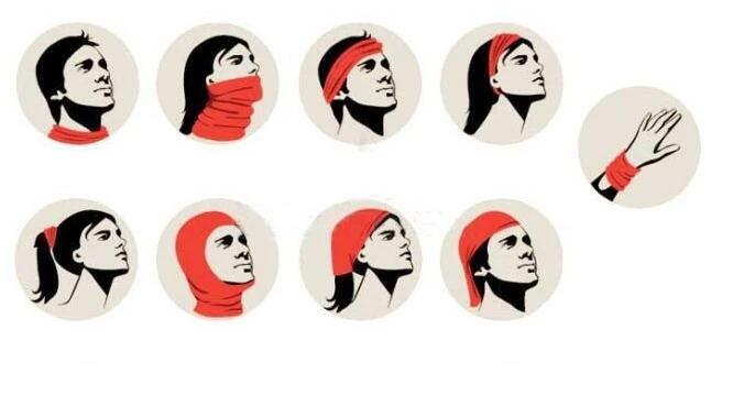High Quality Athletic Headband Anti-Static Magic Face Bandana Mask For Running , Cycling, Yoga, Basketball Wicking Neck