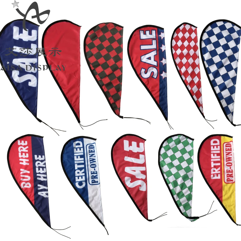 Cheap Mini Car Window flag teardrop car flag banner