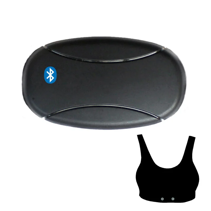 Separated Blue tooth 4.0 Heart Rate Monitor Sensor for Workout Sports Bra BLE Smart Heart Rate Transmitter for Bra T-shirt Wear
