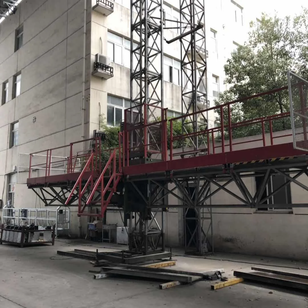 Construction lifting table aerial working platform windows cleaning gondola machine mast climber
