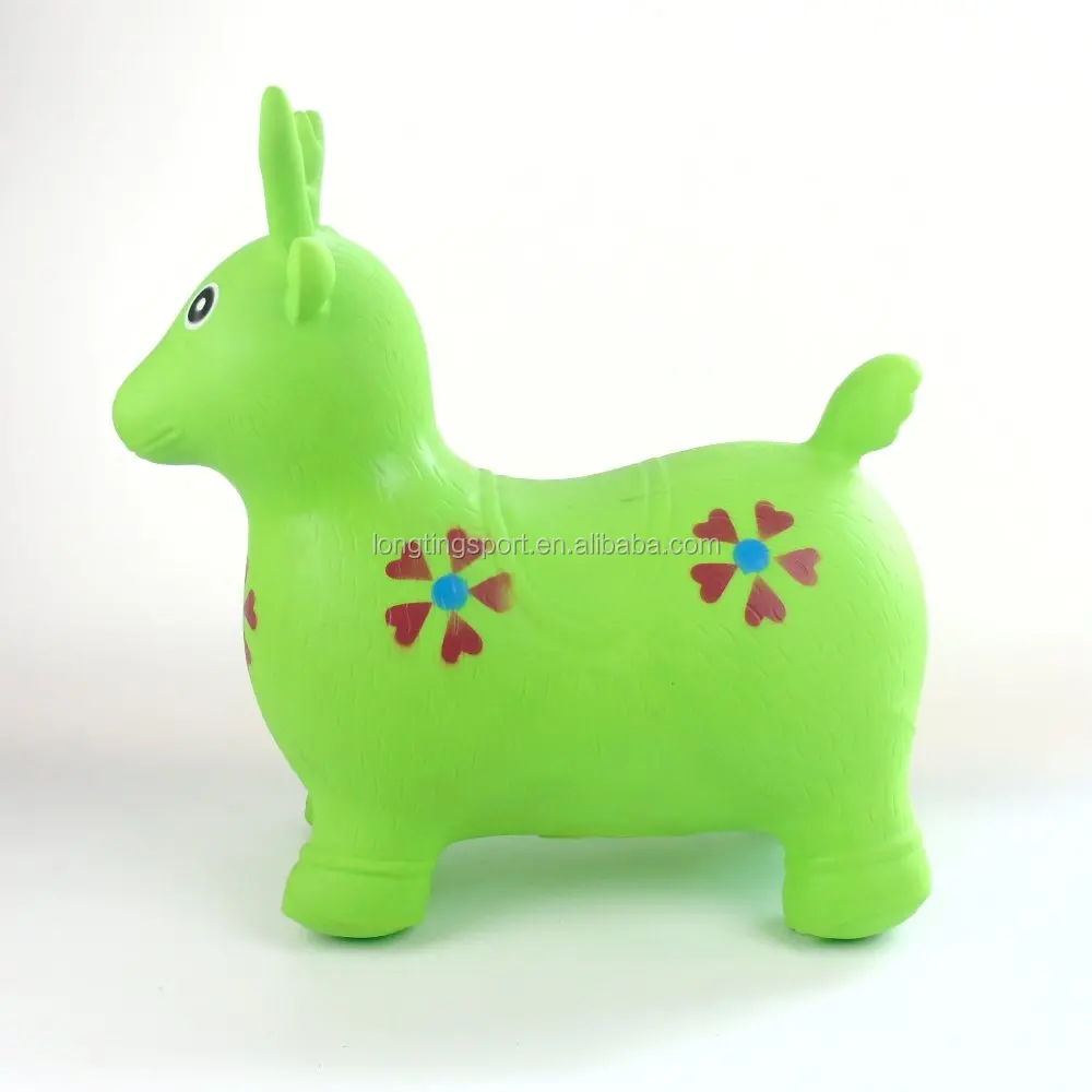 
Kids inflatable bouncing deer animal jumping toys for children Inflatable toy ride on horse 