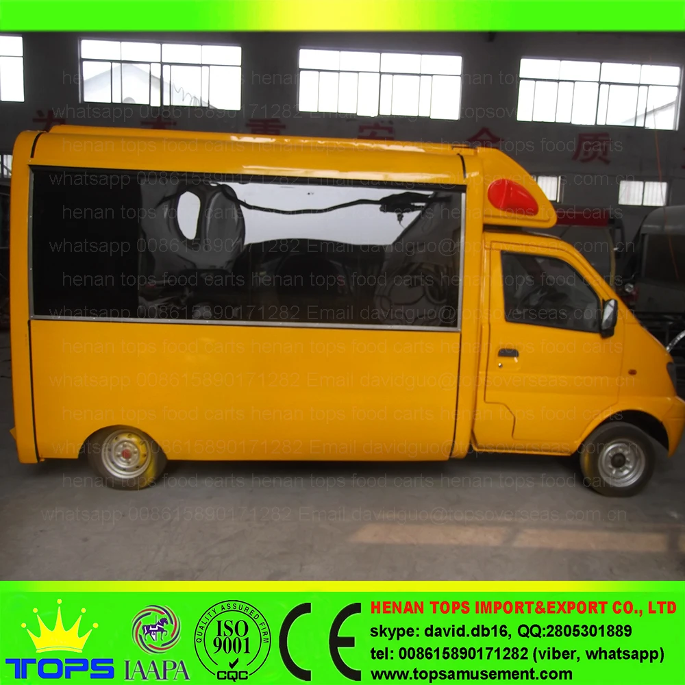 CYC-06 New 4-Wheels Truck Hornet Yellow, food van food vending cart food truck