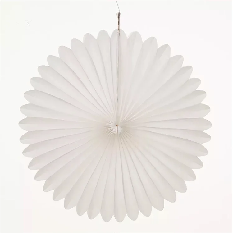 Artificial Decorative Tissue Paper Fan For Wedding Decoration