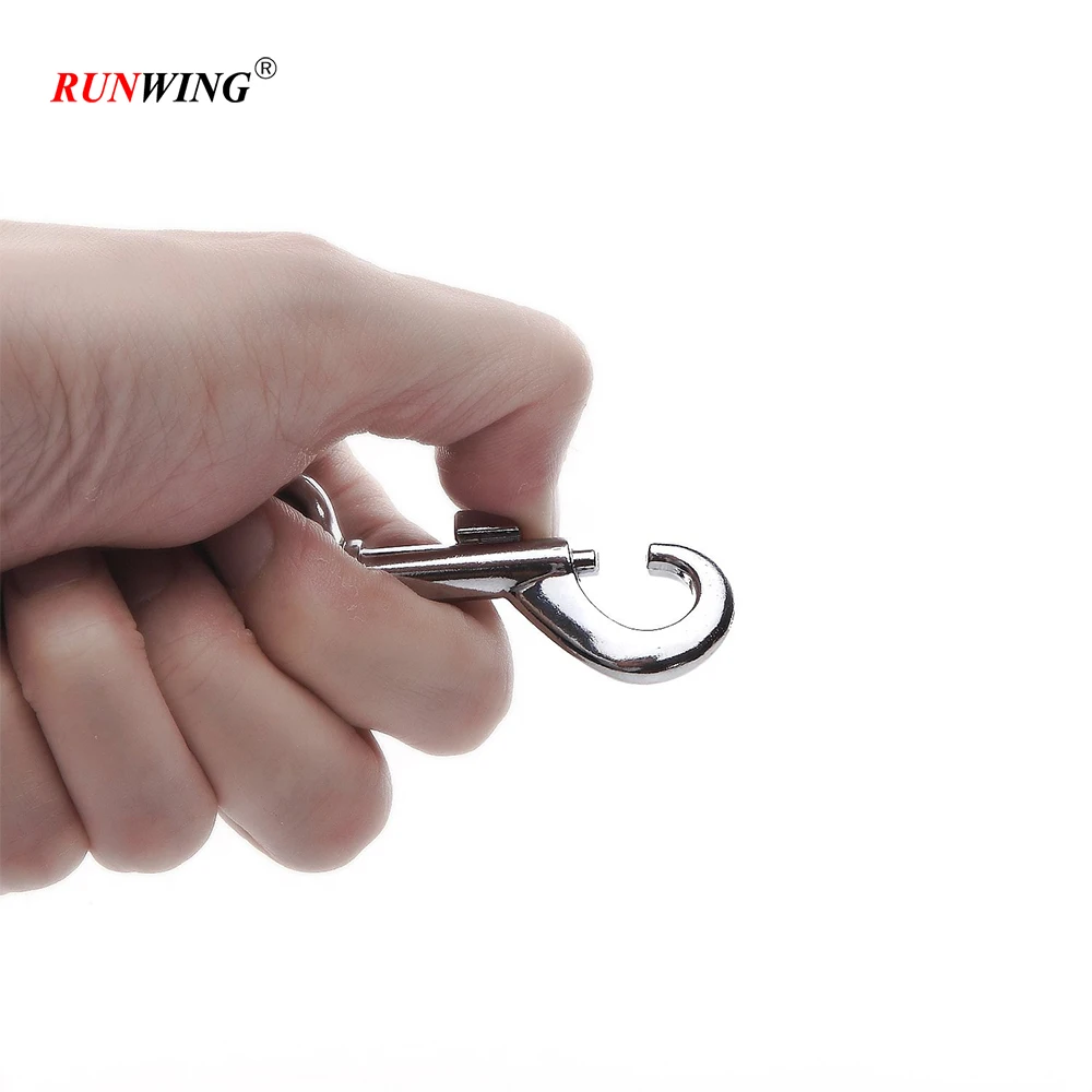 Double Handle Nylon Tactical Dog Leash, Swivel Carabiner Clip Dog Lead, Heavy Duty Bungee Leash for Dogs Leading Training