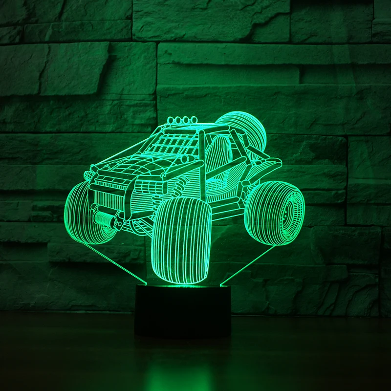 FS-3592 LED Modern SUV car 3D Lamp Luminaria Gadget 7 Color Changing Table Lamp Home Decor LED Nightlight Bedside Lamp