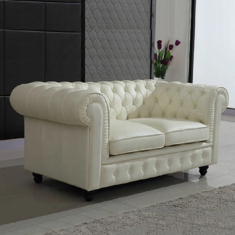 Chesterfield modern microfiber leather French design Living room  cheap   sofa