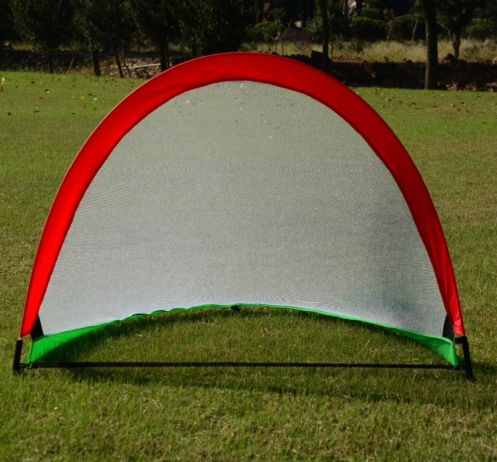 
Kids pop up soccer football gate goal sport training school orange mesh soccer goal 