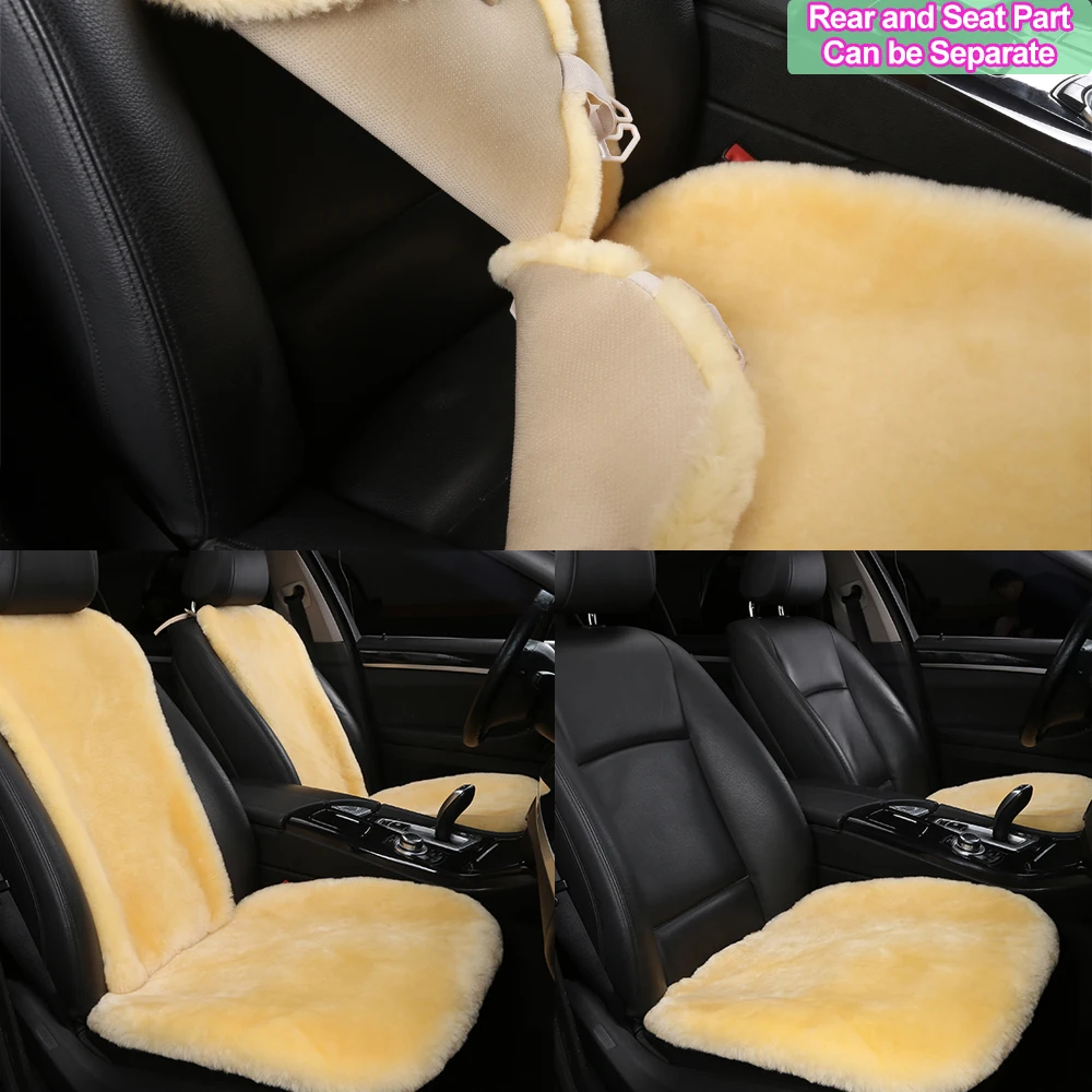 Natural fur seat cover for car by Australia Sheepskin