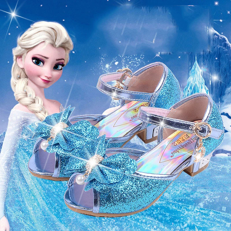 
Princess Summer Crystal Children Fish Mouth Sandal Shoes 