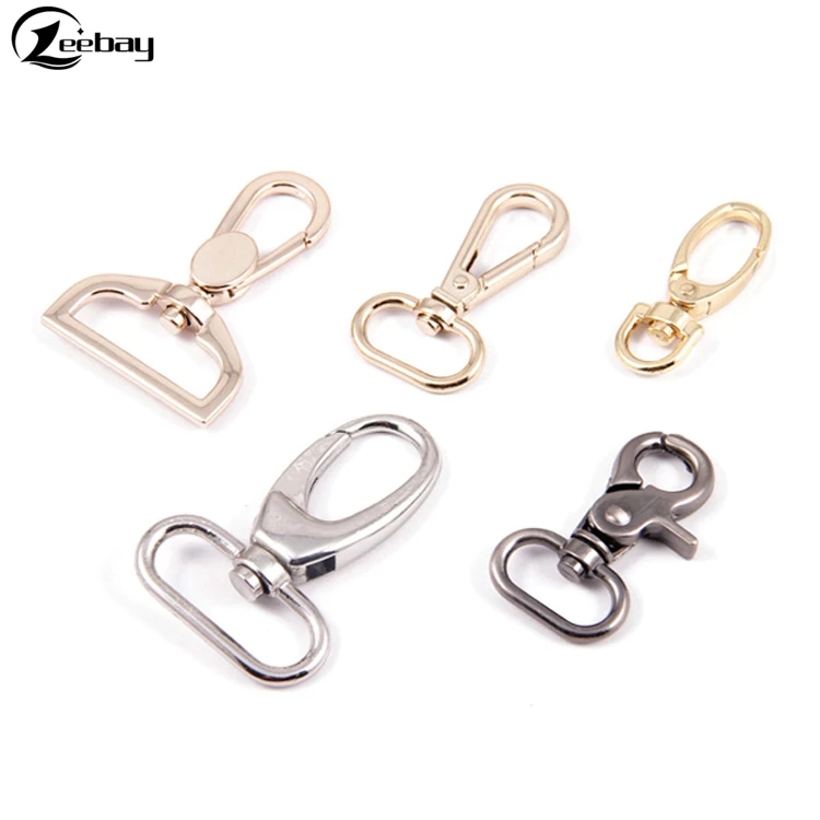 Wholesale various design carabiner hook metal snap buckle hook for sling bag