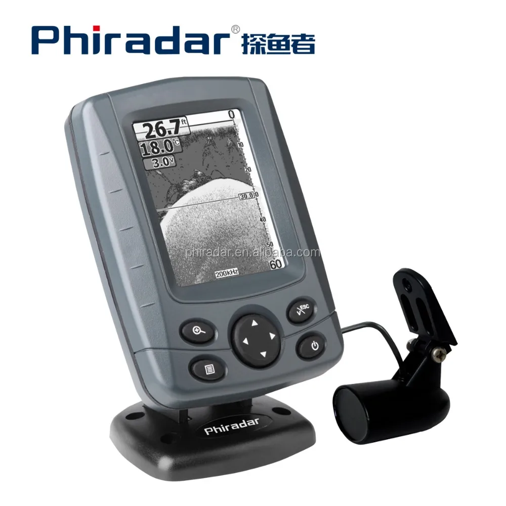16 Levels Grayscale Boat fish finder with high definition LCD