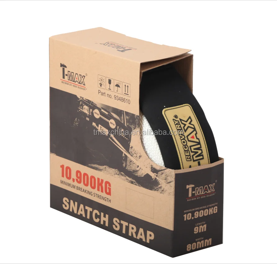 T-MAX HeavyDuty Car Truck 4WD Steel Towing Cable Tow Rope Snatch Strap