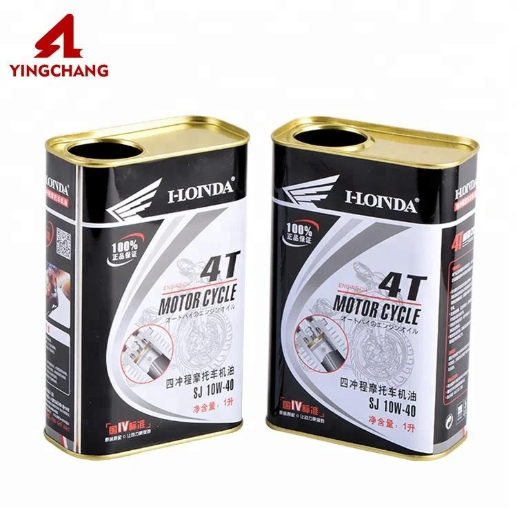 
1L oil paint rectangular metal tin can with metal lid 