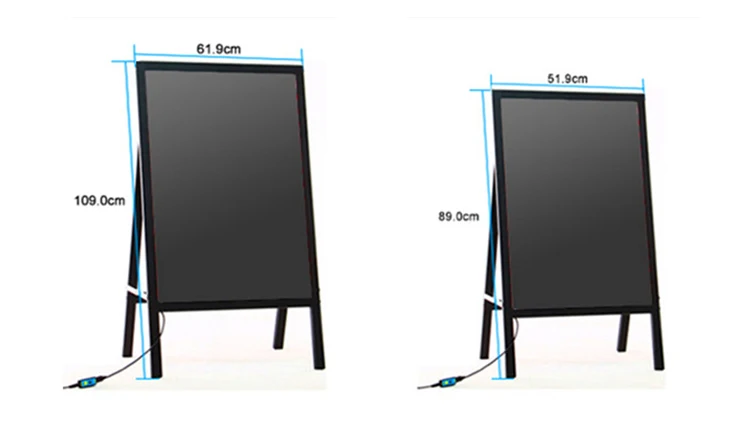 Super slim transparent panel led neon drawing board