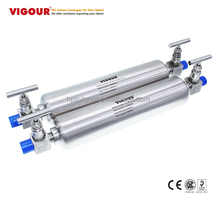 Односторонний цилиндр для проб газа SS316L