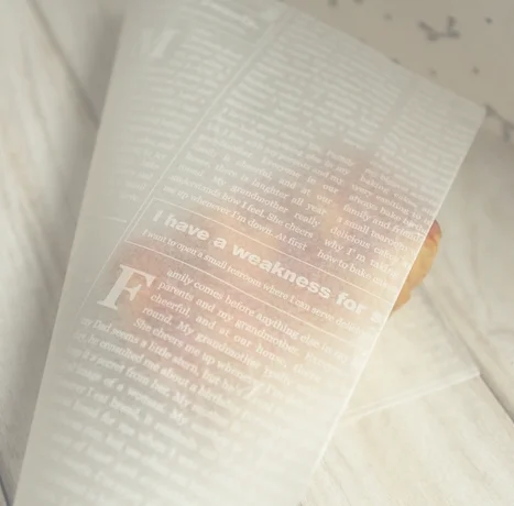 
Custom Oven Use Colored Greaseproof Printed Baking Parchment Paper 