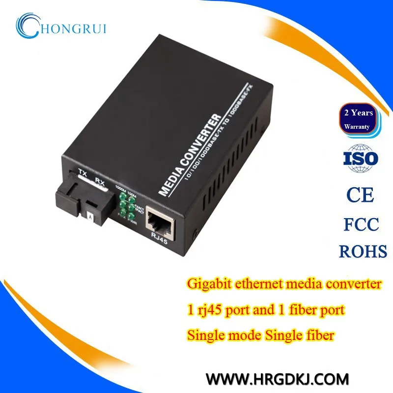 industrial copper to fiber st media converter poe with fiber