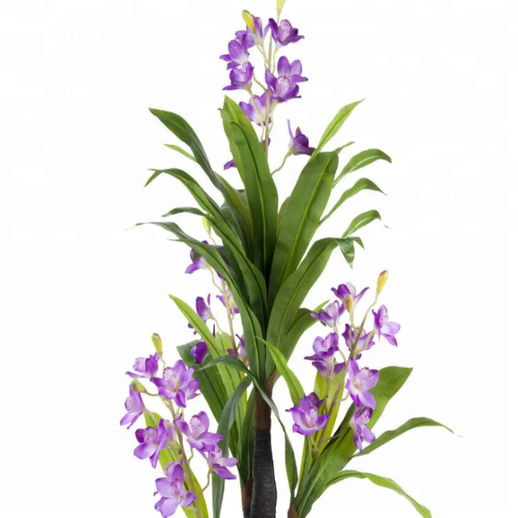 170cm Tall Artificial Cymbidium Orchids Plant,Plastic Potted Cymbidium Hybrid