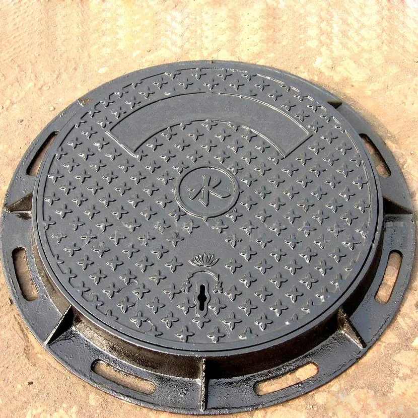 Premium OEM Round Manhole Cover: Durable Ductile Iron Frame, EN124 D400, HI-tech Nodular Graphite Ductile Iron manhole cover