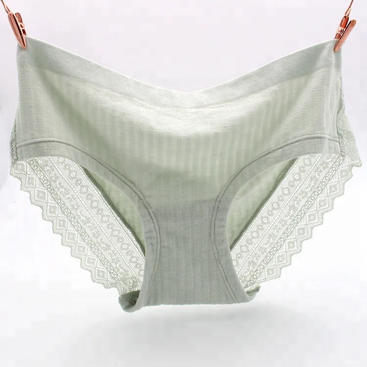 New Design Young Girl Seamless Low Waist Sexy Lace Sheer Panties Hot Sale