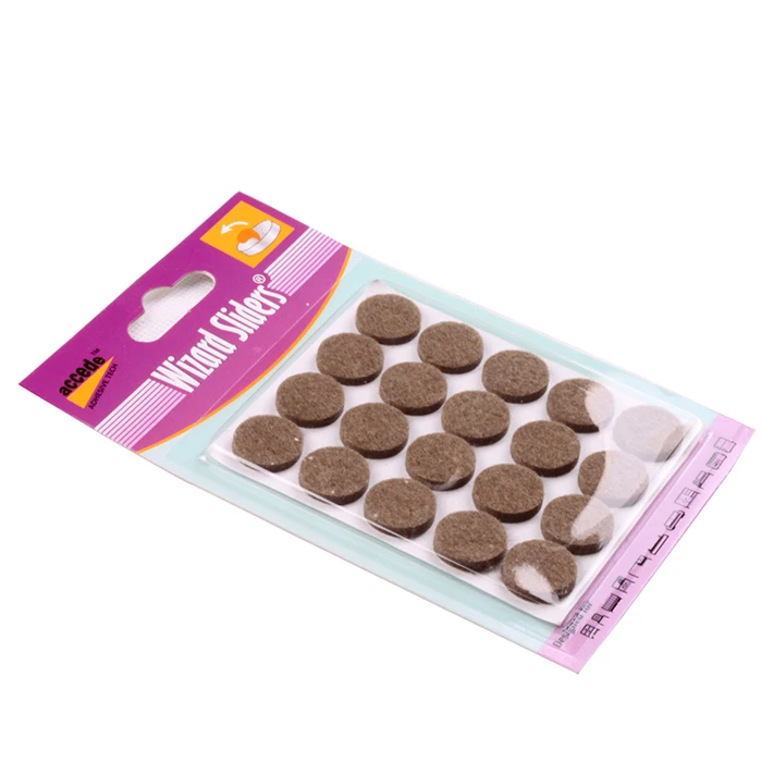 Wholesale new products self-stick bulk furniture round adhesive Felt Pads for hard surfaces chair legs