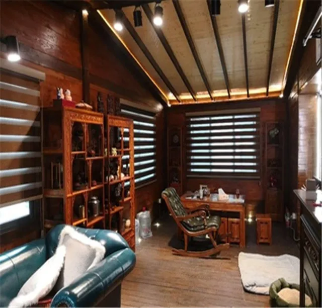 GB-Textile Outdoor PVC Woven Fabric Mesh For Windows Zebra Blinds