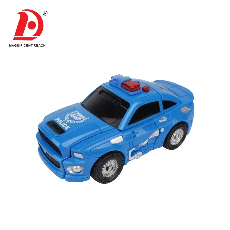HUADA 2023 Children DIY Deformed Model Toys One Step Transform Toy Car Robot Kit for Boy