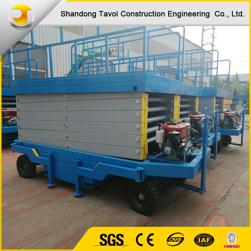 China factory supply hydraulic movable scissor elevator