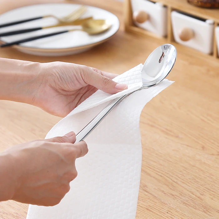 Water-Absorbin Oil-Absorbing Thickened Wet And Dry Funny Reusable Kitchen Towel Microfiber