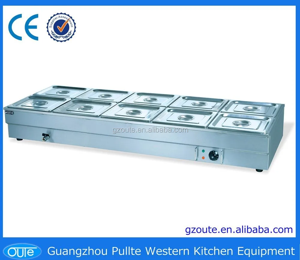 Коммерческое оборудование для кейтеринга столешник из нержавеющей стали 8 GN емкость кастрюли подогреватель еды