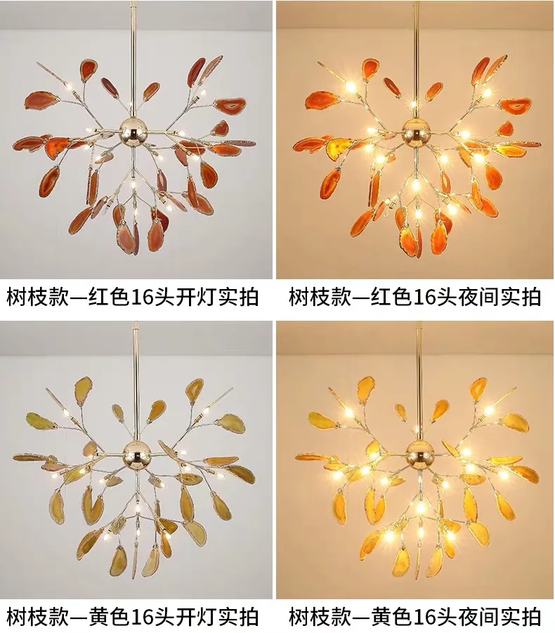 Factory direct customizable postmodern creative personality original living room bedroom commercial LED chandelier