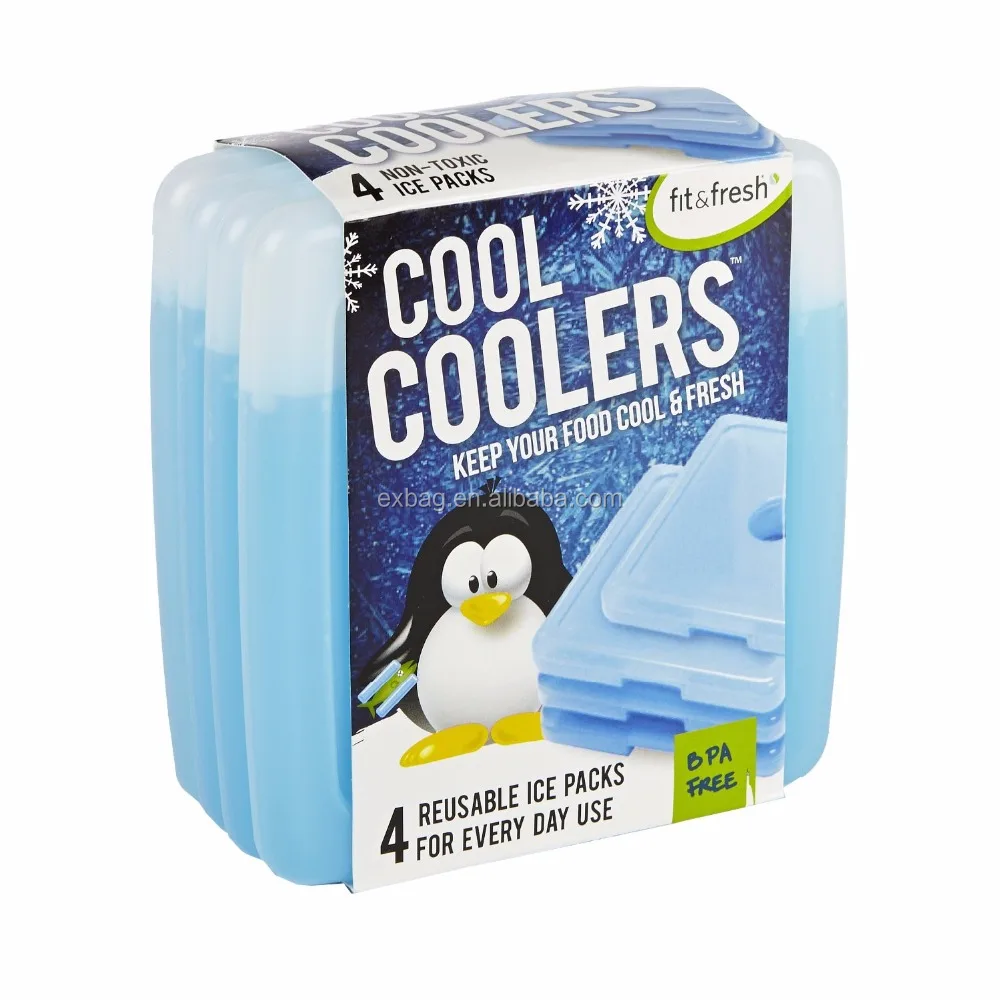 
Fit & Fresh Cool Coolers Slim Reusable Ice Packs for Lunch Boxes, Lunch Bags and Coolers 