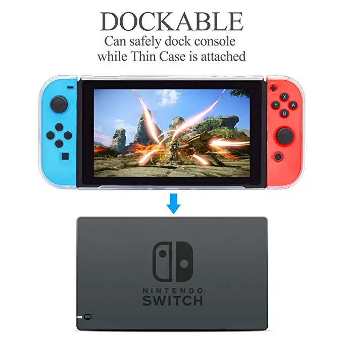 Dockable Case For Nintendo Switch,  Protective Accessories Cover Case For Nintendo Switch and Nintendo Switch Joy-Con