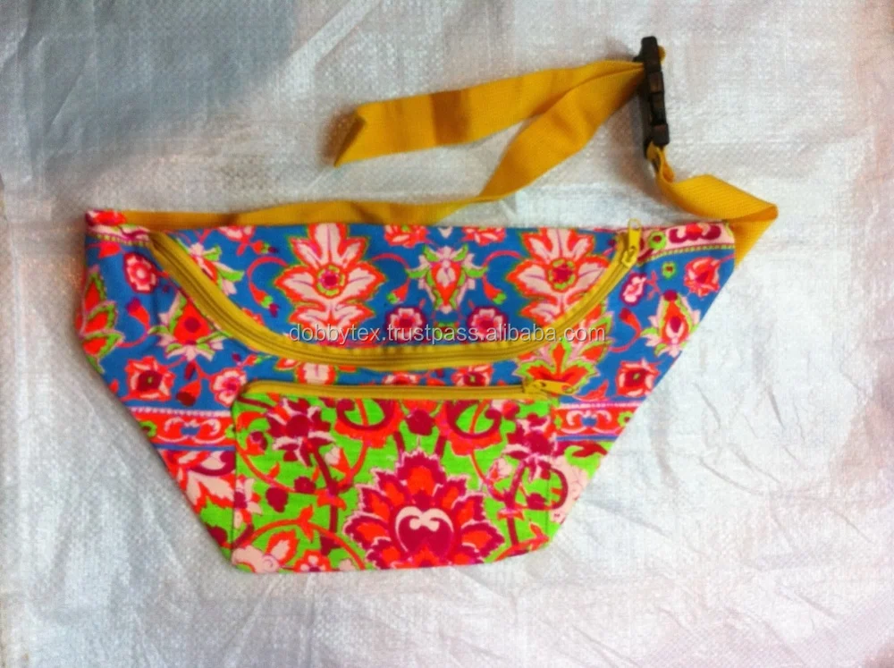 Best selling Print Neon Canvas belt bag