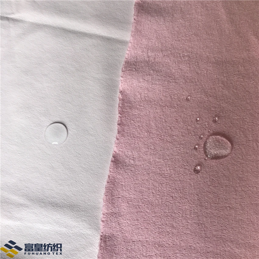 pul fabric waterproof Waterproof terry towelling tpu mattress protector fabric