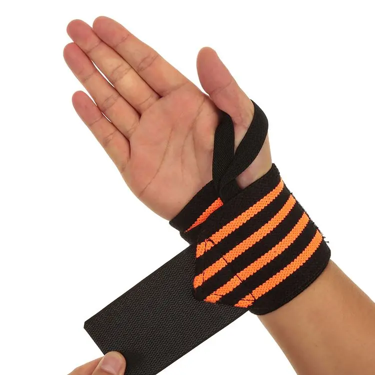 Hot selling cross fit wrist protection wrist wraps with thumb loop
