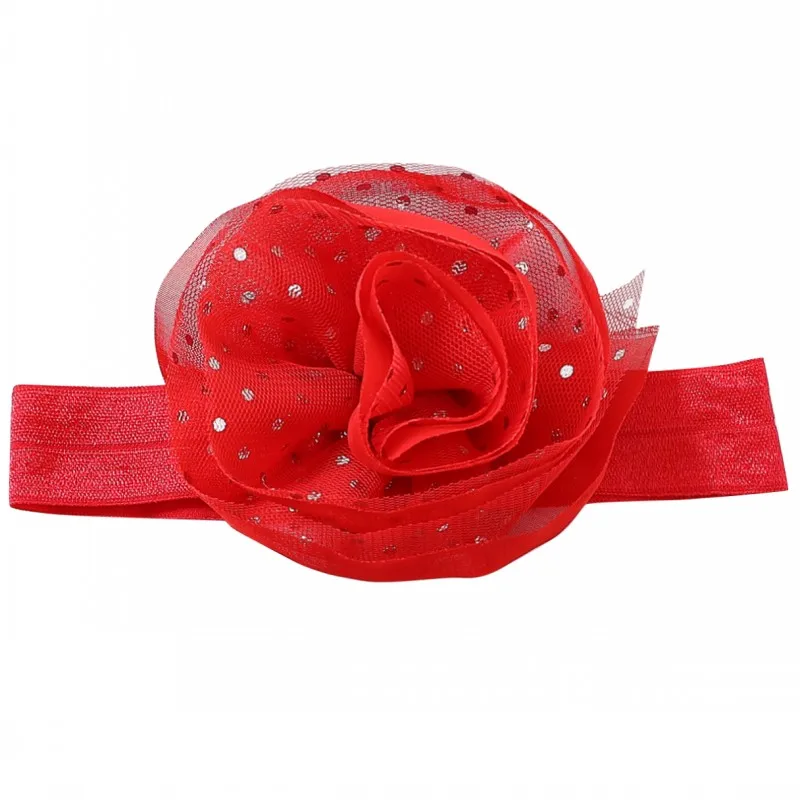 Hot Sale Ivory Hair Accessories Elastic Hair Flower Baby Girl Headband