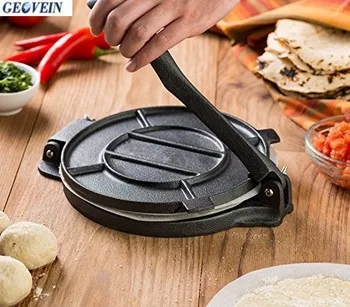 Germany Picnic Folding Cast iron Bacon Press Tortilla Press for Camping