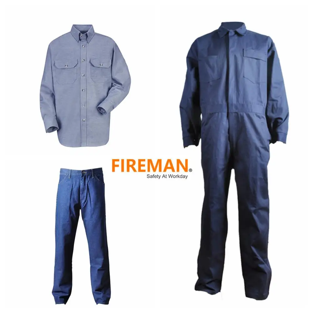 FRC clothing NFPA 2112  HRC2 flame resistant fr chambray uniform shirt