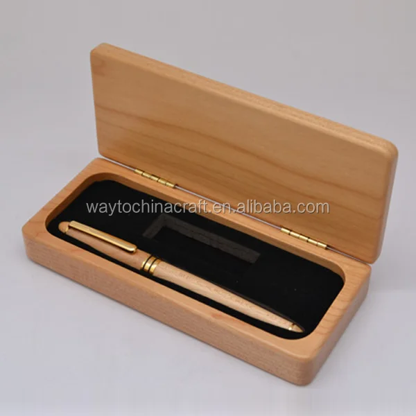Элегантная деревянная перьевая ручка из клена, подарочная коробка