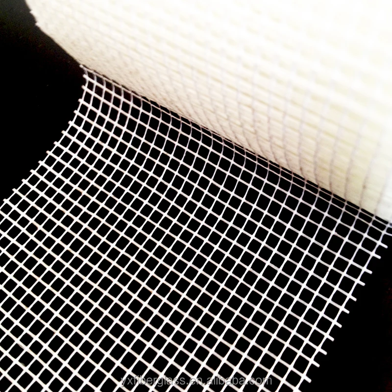 Самоклеящаяся сетчатая лента из стекловолокна, рулон ткани для ремонта гипсокартона, 6x6 на дюйм, 80 мм x 50 м, 55 г на квадратный метр