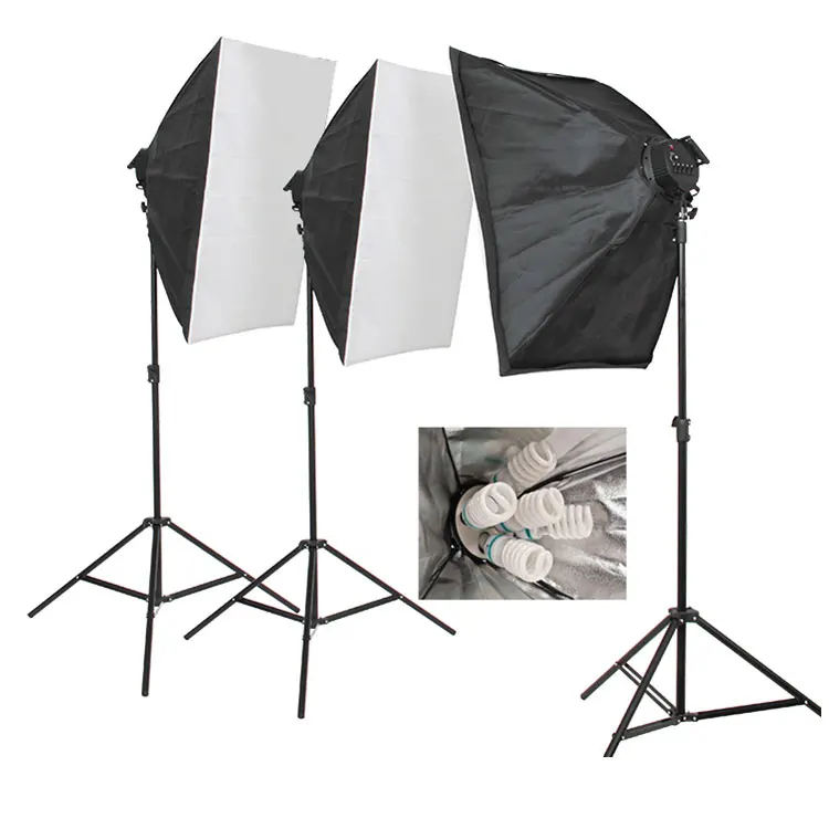 2021 wholesale hot sale high quality 5500K 45W photographic light with softbox