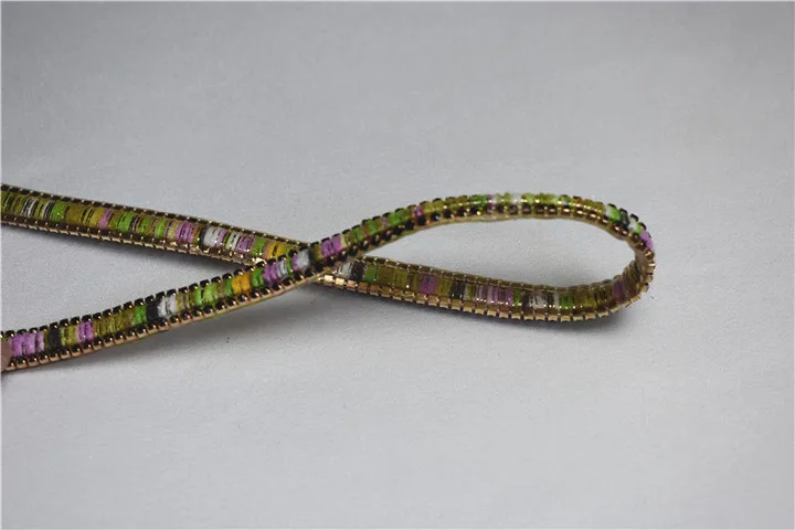 Custom 10MM Rhinestone Crystal Stone Cup Chain Trimming for Dress Garment Accessory