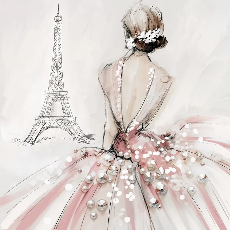 Wholesale Beautiful Lady Figure Art Painting Ballet Dancing Girl Canvas Oil Painting