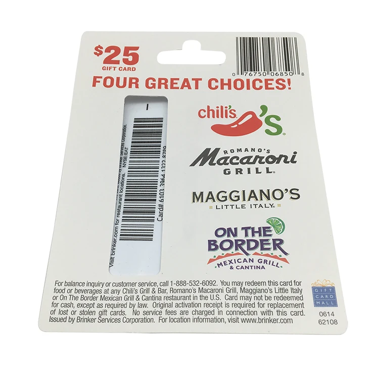 Factory Price RFID Card Packing Customized CR80 Barcode Backer Card Plastic RFID Gift Card Sleeve