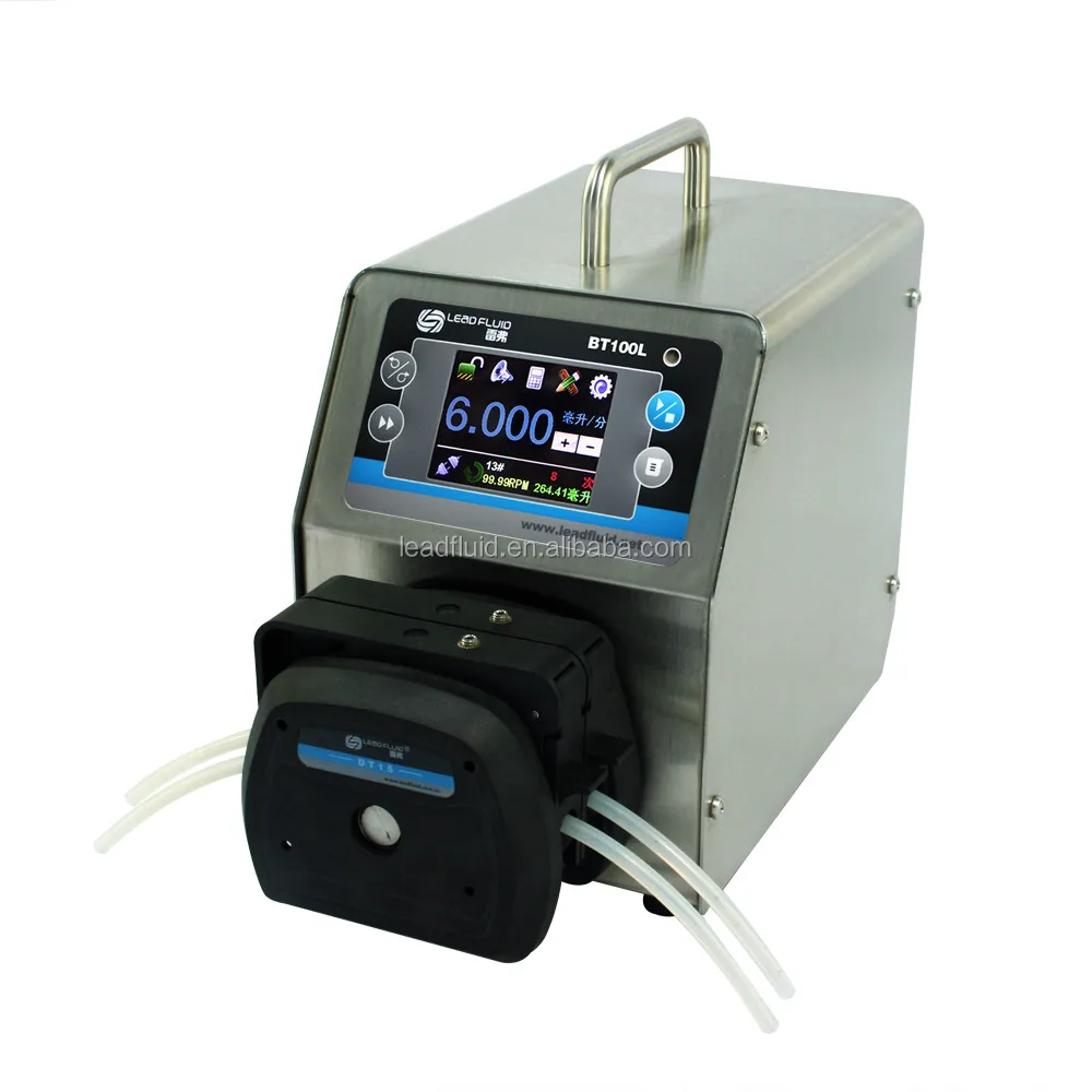 Lead Fluid Intelligent Laboratory Dispensing Peristaltic Pump BT100L with DT Series Head